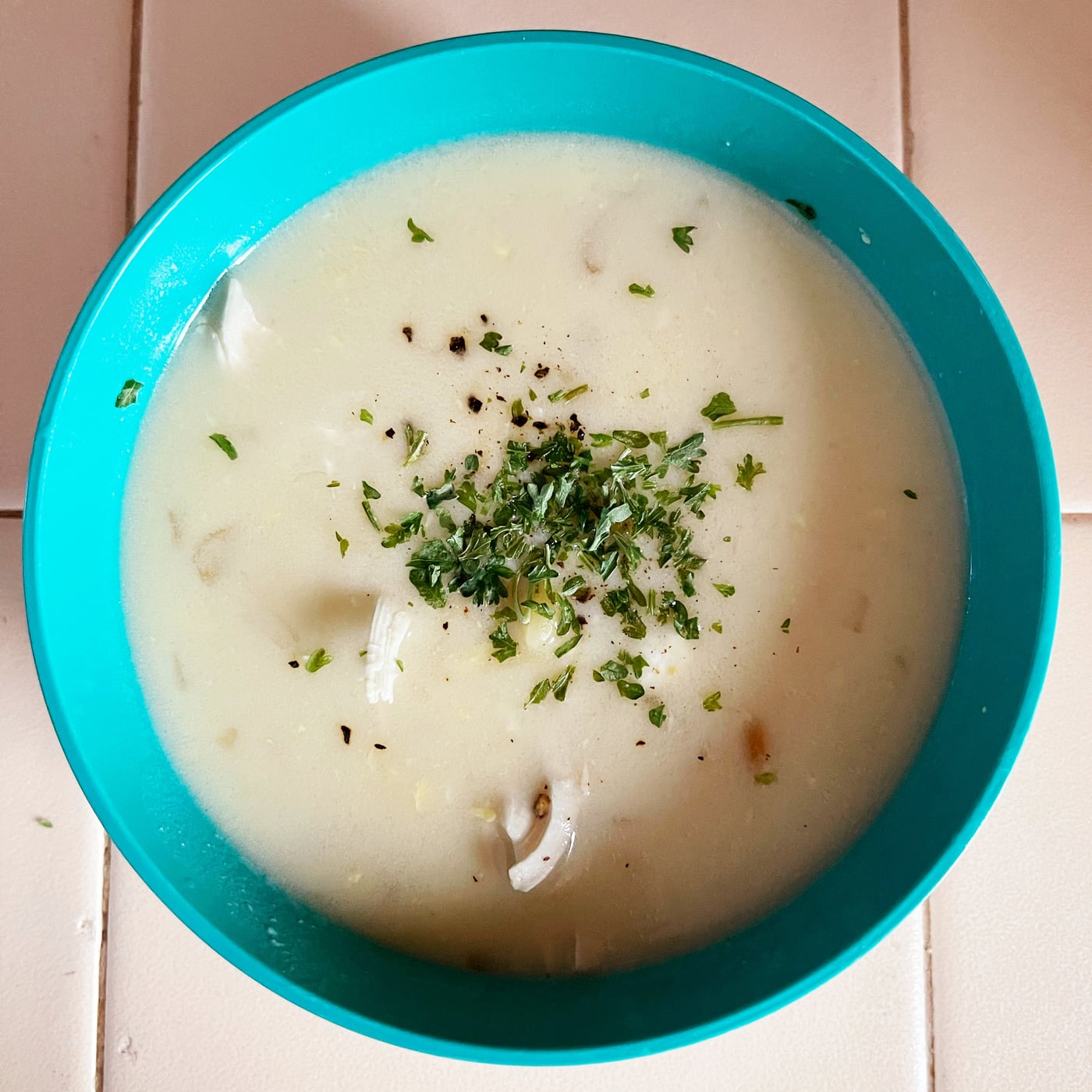 Avgolemono (Greek Lemon Chicken and Rice Soup with a Silky Egg-Lemon Finish)