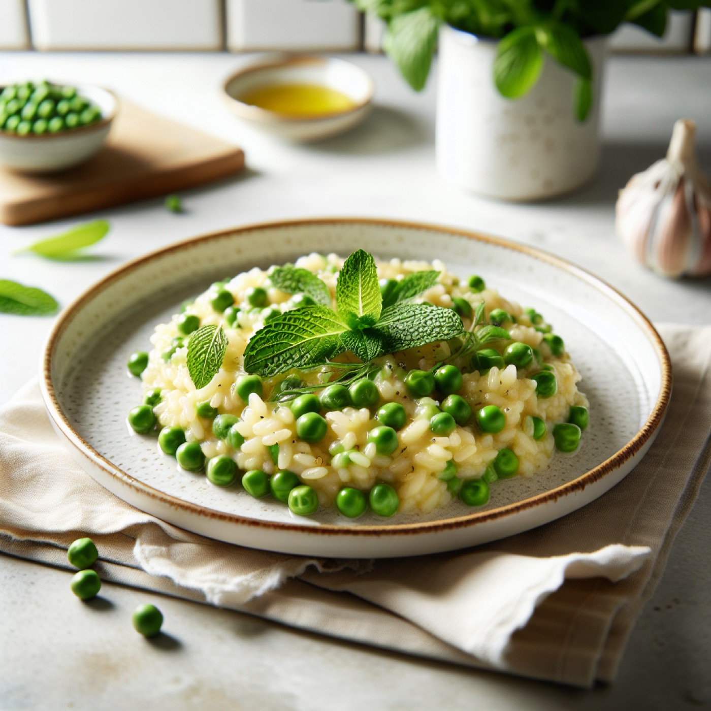 Spring Pea and Mint Risotto (Creamy Italian Recipe)
