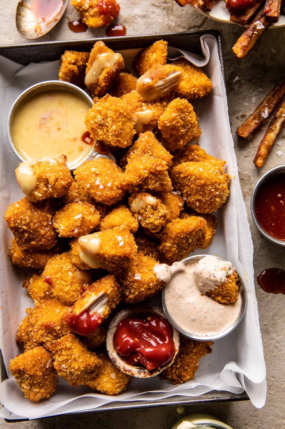 Better-Than-the-Snack-Bar Baked Chicken Nuggets with All the Dipping Sauces